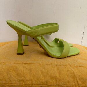 Sexy lime green Michael Kors Clara Leather Sandal size 8